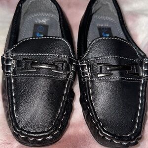 Josmo Black Girls' Slip-On Moccasin Loafers